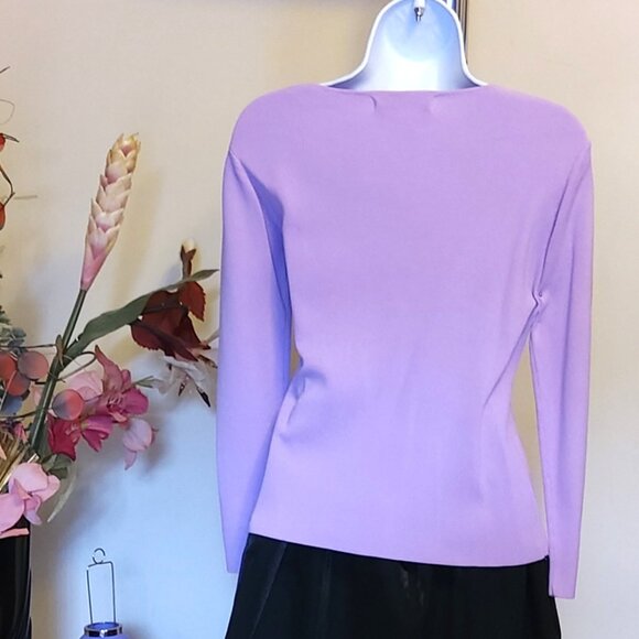 NWT Women’s Lavender Lightweight Long Sleeve Cardigan Pullover Sweater 6, 8, 10 - Picture 7 of 7
